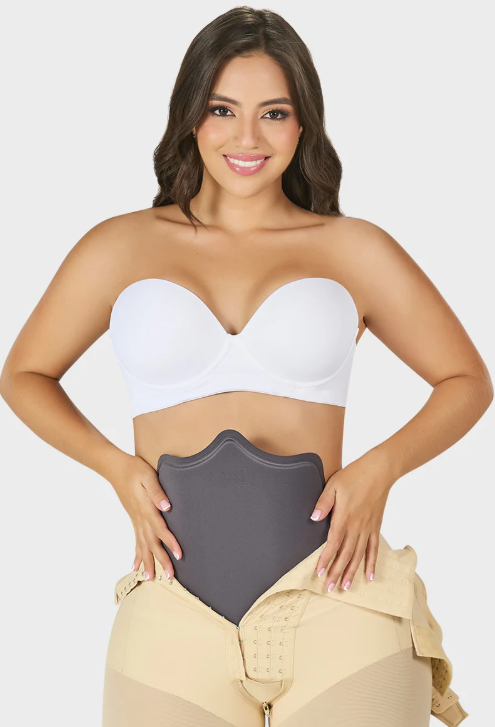 TABLA MOLDEADORA ABDOMINAL ANATOMICO GRIS 33X30CMS MYD