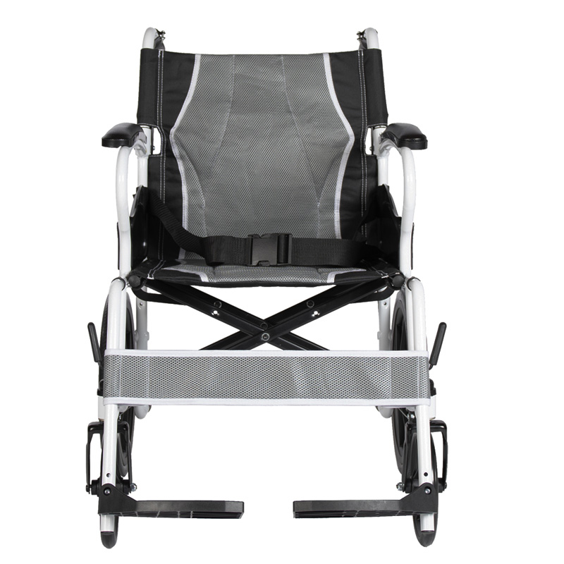 SILLA DE RUEDAS DE TRANSPORTE ACERO APOYA BRAZOS FIJO KONFORT PLUS