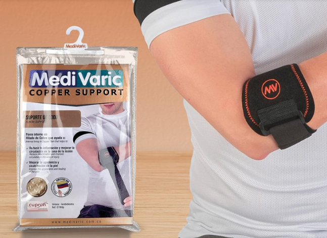 SOPORTE DE CODO CON HILADO DE COBRE MEDI VARIC