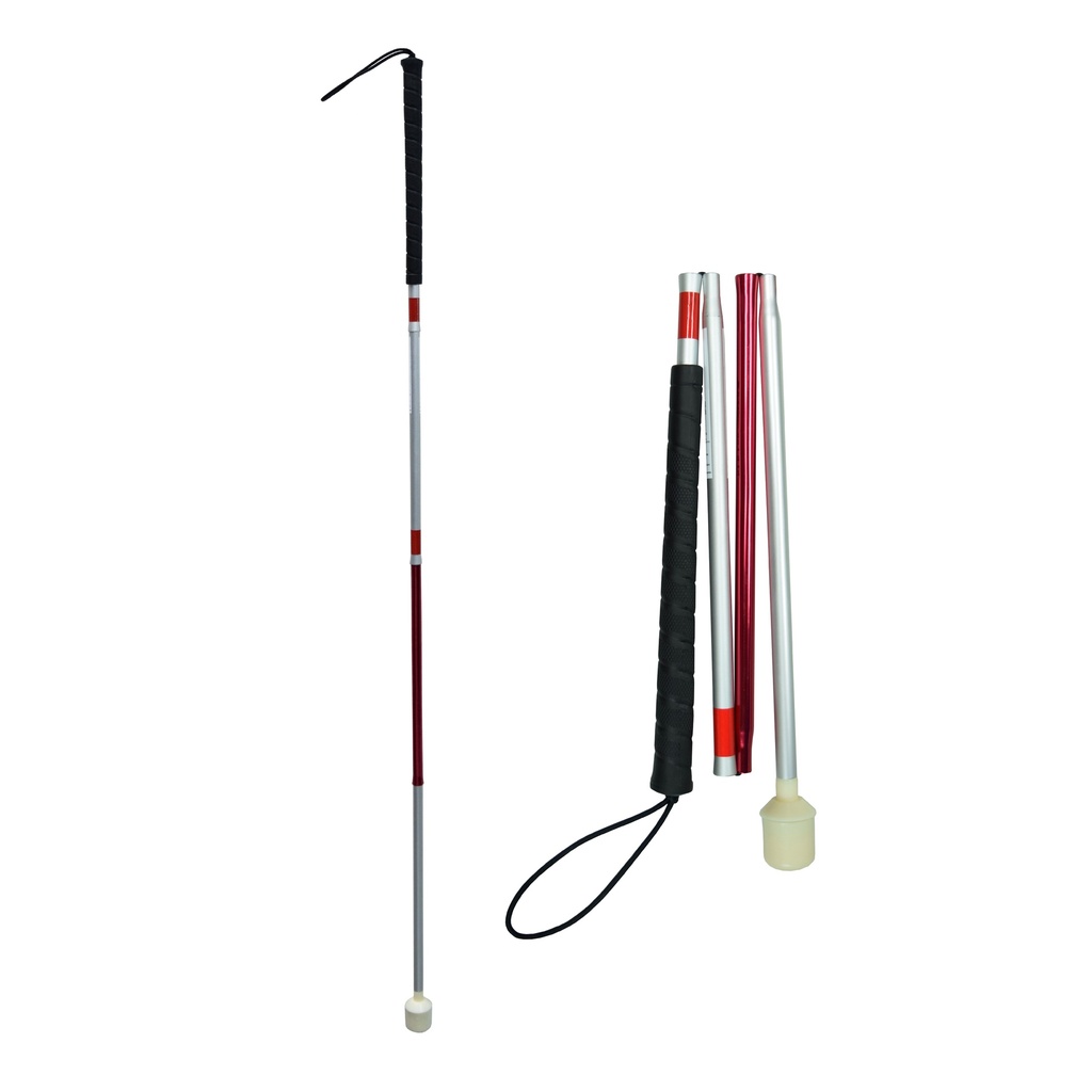 BASTON DE INVIDENTE PLEGABLE CON TAPON GIRATORIO