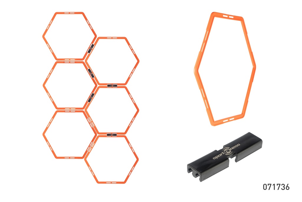 AROS DE AGILIDAD HEXAGONALES x 6 SPORTFITNESS