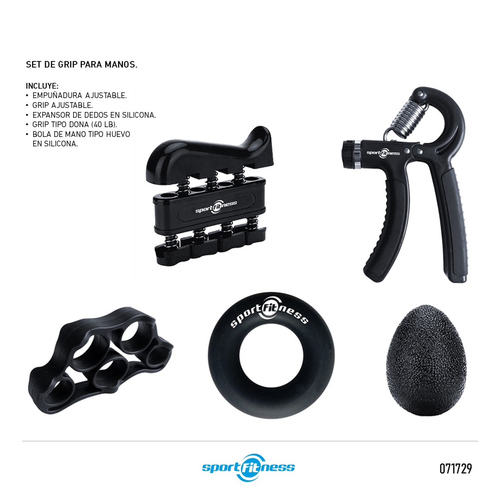 SET DE GRIP PARA MANOS JGO *5 SPORTFITNESS
