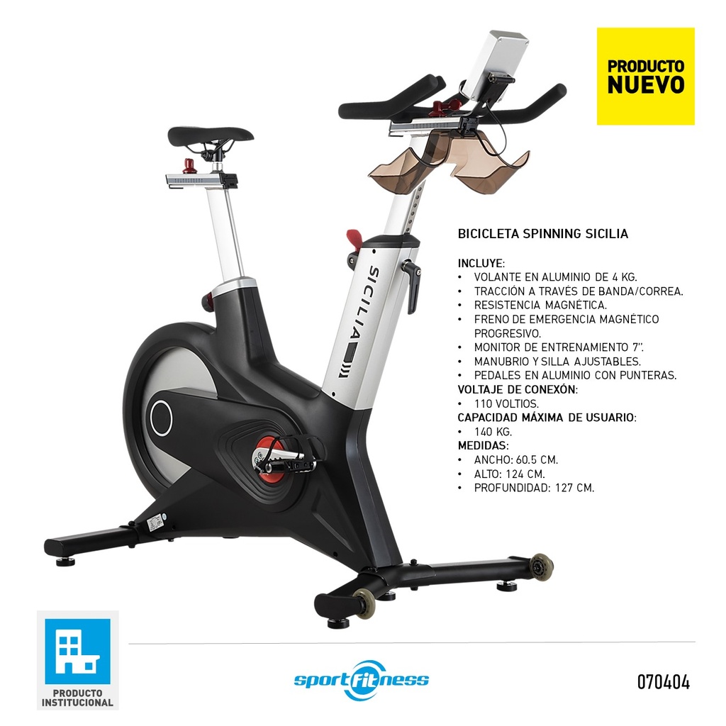 BICICLETA SPINNING SICILIA S300LSPORTFITNESS
