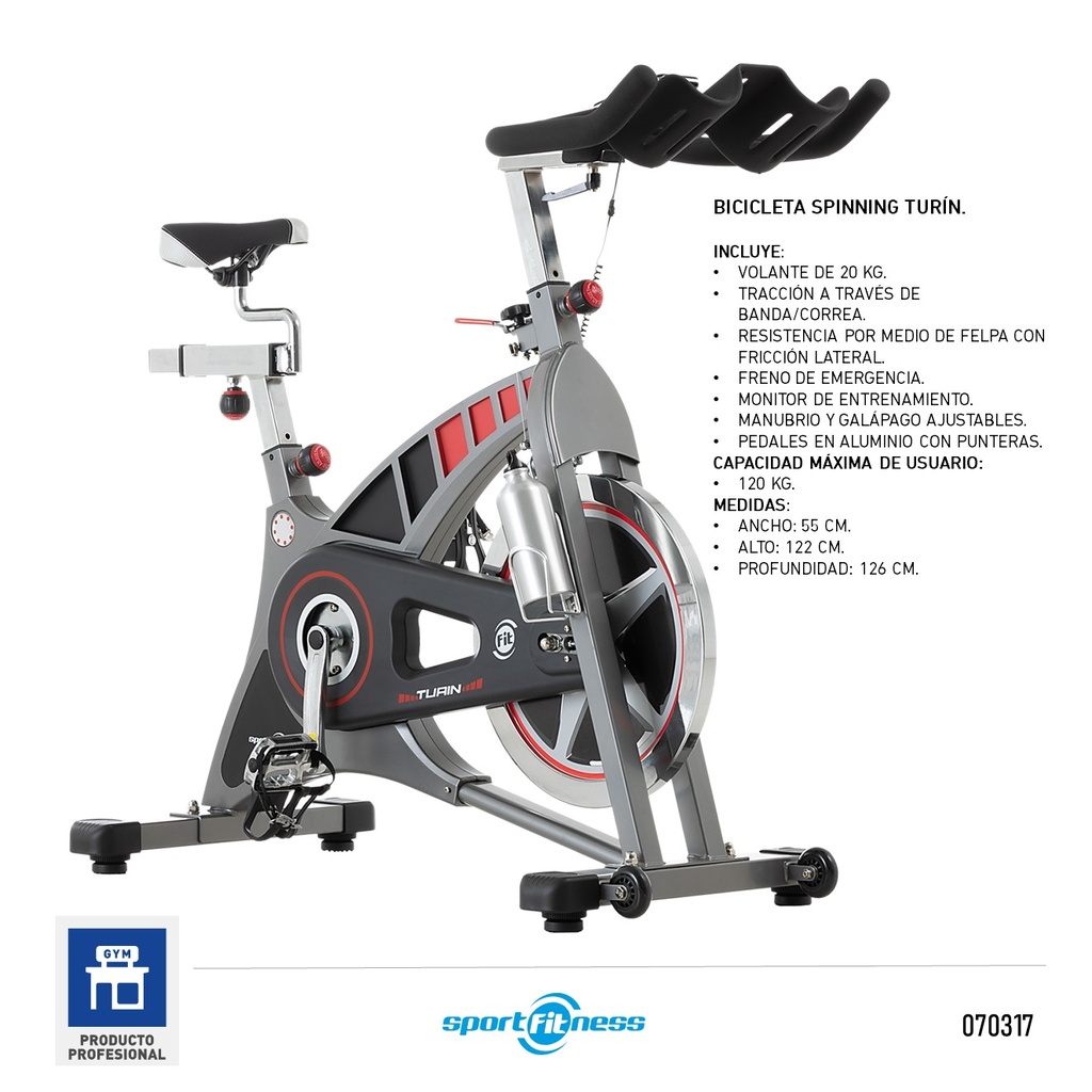 BICICLETA SPINNING TURIN SPORTFITNESS