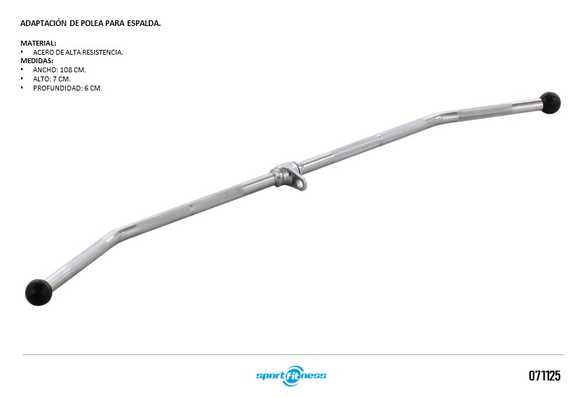 ADAPTACION POLEA ESPALDA PLB-R-3612N SPORTFITNESS