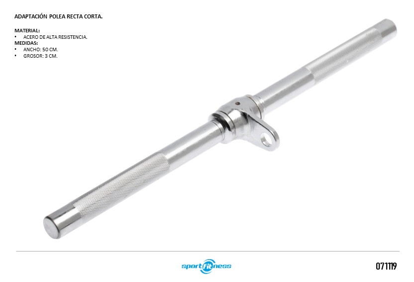 ADAPTACION POLEA RECTA (CORTA) NT-S-0413 SPORTFITNESS