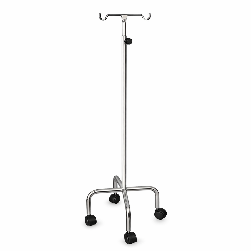 ATRIL PORTASUERO SENCILLO EN ACERO INOXIDABLE, CON 4 RUEDAS PH