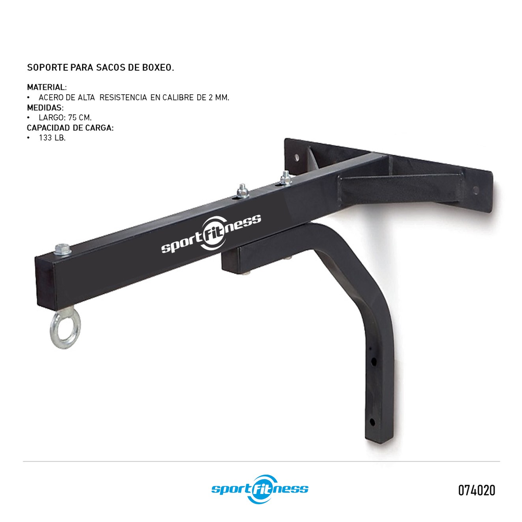 SOPORTE PARA SACO DE BOXEO NEGRO SPORTFITNESS