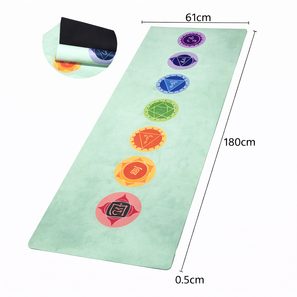 COLCHONETA MAT DE TELA CHAKRAS PARA YOGA