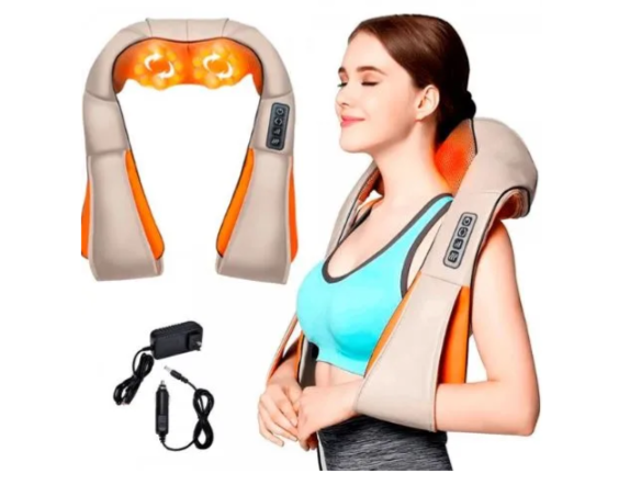 MASAJEADOR DE CUELLO GRANDE DC12V CON SOPORTE PARA BRAZOS
