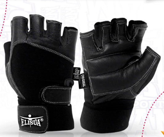 GUANTES DEPORTIVOS SPANDEX HOMBRE CON MUÑEQUERA ELISUA