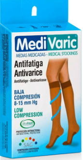 MEDIA DE COMPRESION RODILLA VELADA 8-15 BAJA REF:1113p MEDIVARIC