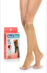 MEDIA DE COMPRESION CALCETIN CON CREMALLERA RODILLA 15-20 MEDIA REF:4313p MEDIVARIC