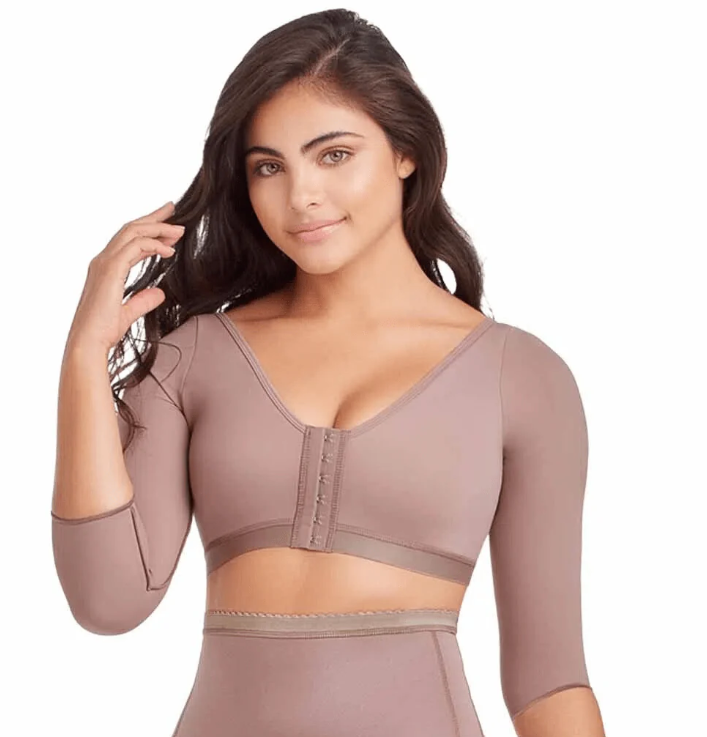 FAJA BRASIER DE BROCHES CON MANGA LARGA FAJATE