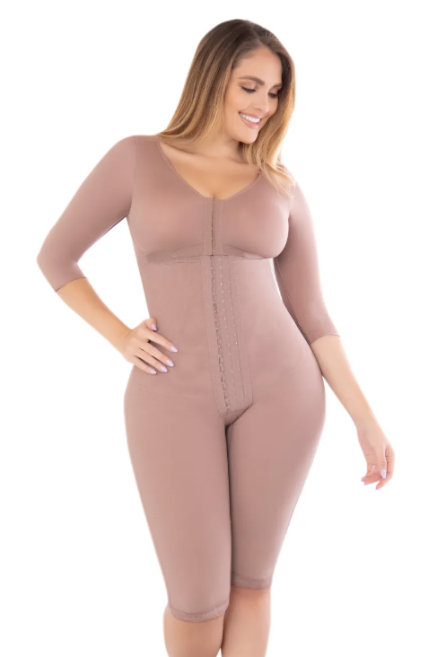 FAJA RODILLA COMPRESION ALTA CON COBERTURA COMPLETA EN SENOS Y BRAZOS 3 NIVELES DE BROCHE FAJATE