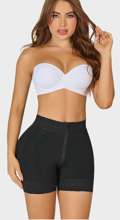 PANTY SHORT EN FAJA CON CREMALLERA MYD