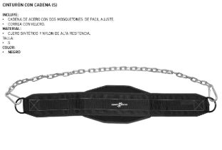 CINTURON C/CADENA P/DISCOS VWBC002 SPORTFITNESS