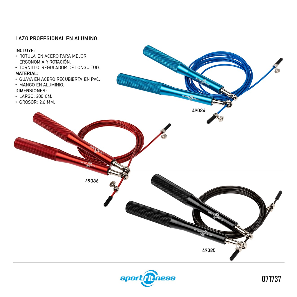 LAZO PARA SALTO EN ALUMINIO SPORTFITNESS