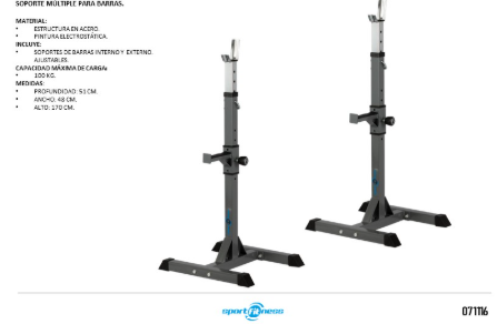 SOPORTE MULTIPLE KFBH-35 SPORTFITNESS